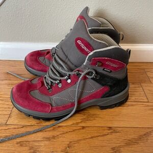 GRISPORT Excalibur Boots Women's Size 9.5  Gritex  Waterpoof Hiking Red/Gray